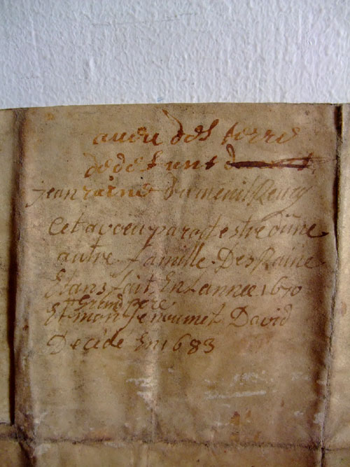 1683年フランスの古文書（羊皮紙） | donum_humi_vt