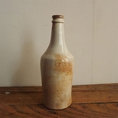 アンティークな瓶 19世紀 江戸 オランダ ジンボトル ビンテージ - 工芸品