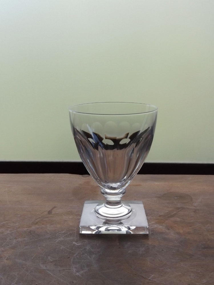 1930年代頃ベルギー・Val Saint Lambert・ヴァルサンランベール・クリスタルガラス・グラス・12.5cm