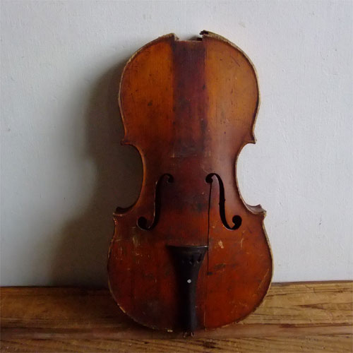 1900年代頃フランス・オブジェ・残欠・バイオリン・h30cm