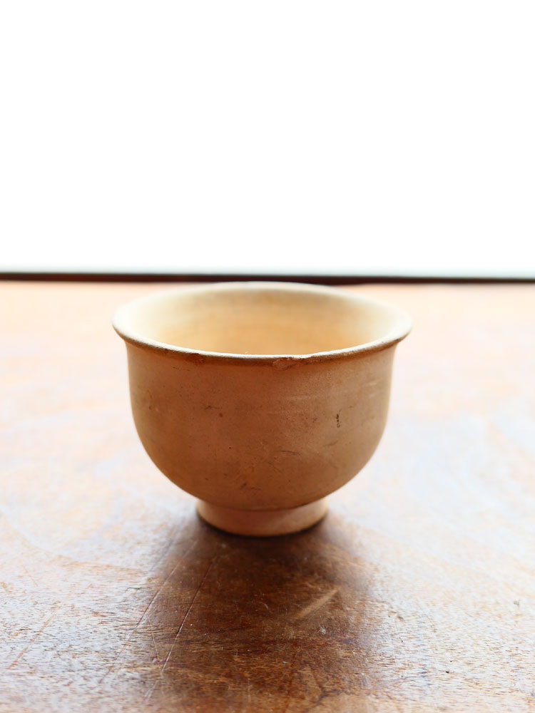 7-9世紀頃・唐時代頃・中国・唐白磁・陶器・カップ・5.5cm