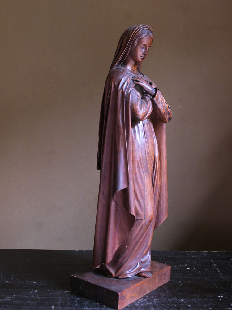 注目ショップ・ブランドのギフト 木彫り 女性像 アンティーク - 工芸品 