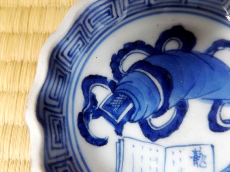 江戸時代後期頃・古伊万里・染付・書紋・豆皿 | Mamesara,Imari,ceramic,Edo - HUMI（フーミ） | 骨董・古美術