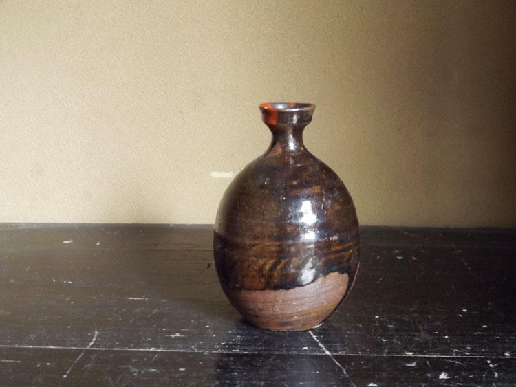 李朝時代前期頃・朝鮮・黒高麗・徳利・17cm | Tokkuri,Korea,ceramic 