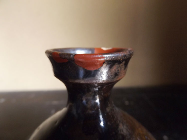 李朝時代前期頃・朝鮮・黒高麗・徳利・17cm | Tokkuri,Korea,ceramic,cir1600