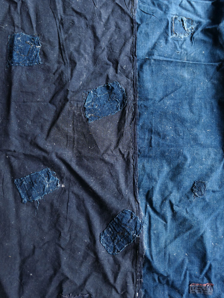 昭和時代頃・藍・襤褸・暖簾・古布・128cm | Konuno,cotton,cir1930